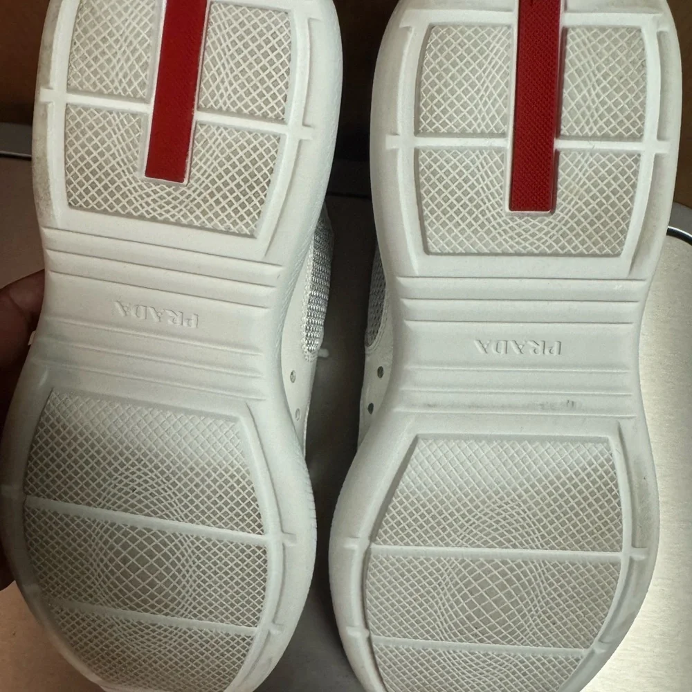 Prada White and Gray Sneakers - Picture 4 of 4